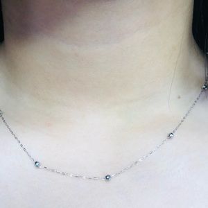 💯 authentic whitegold necklace